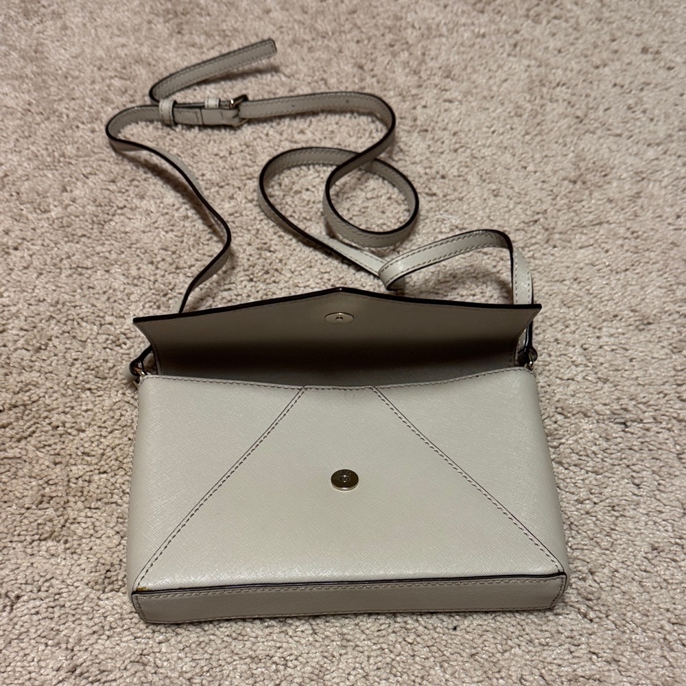 Kate Spade Light Gray Envelope Clutch - Picture 2 of 3